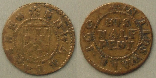 Tideswell, Edward Ashe 1667 halfpenny